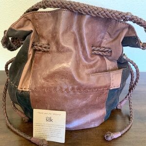 LIKE NEW! The Sak Patchwork Brown Leather Hobo Bag